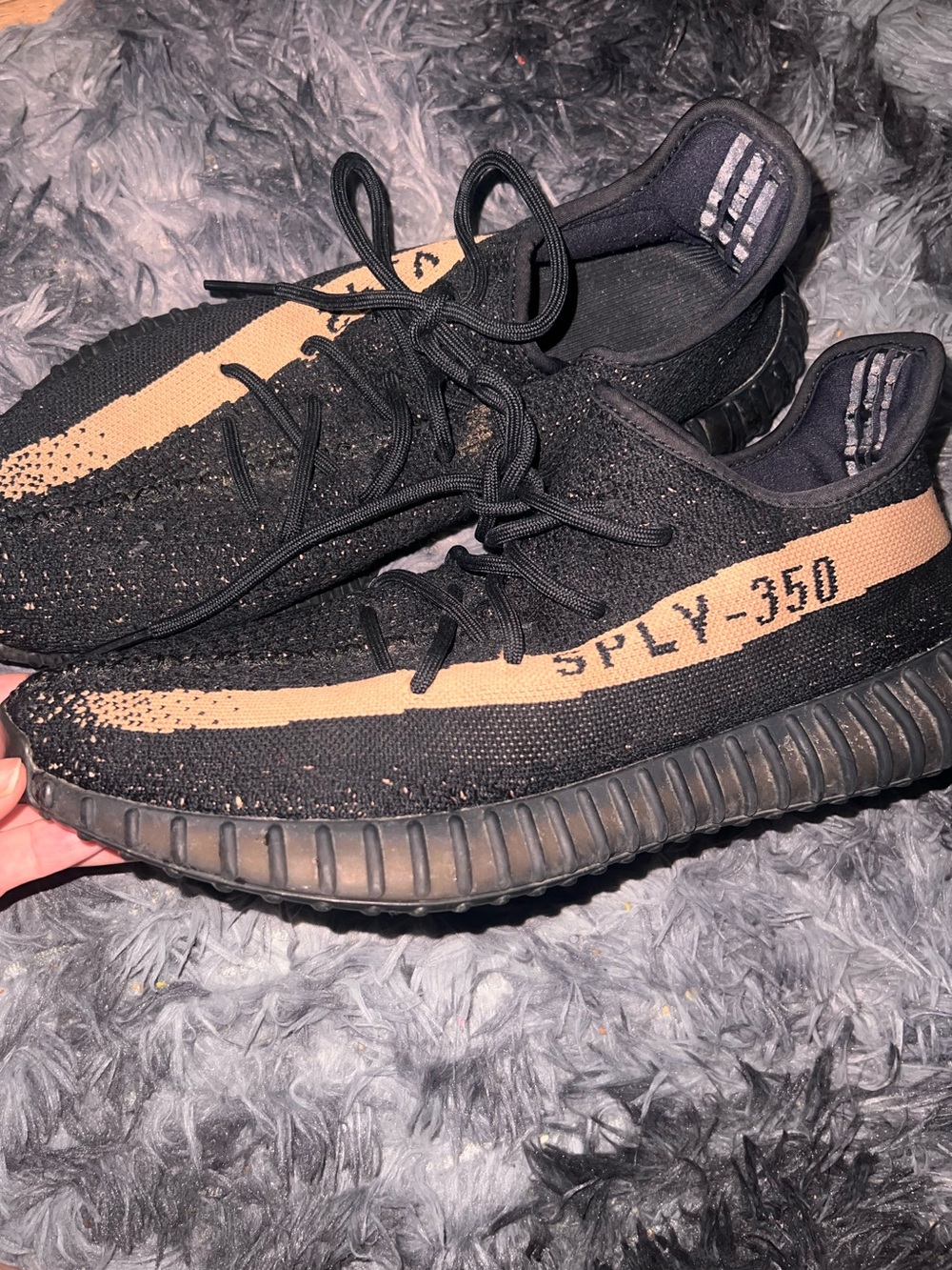 adidas Black and Tan SPLY-350 Athletic Sneakers